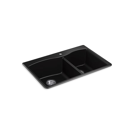 Kohler Kennon Dual Mount Offset Sink K-28002-1-CM1
